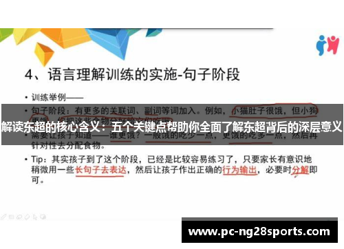解读东超的核心含义：五个关键点帮助你全面了解东超背后的深层意义